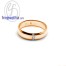แหวนพิ้งโกลด์ แหวนทองสีชมพู แหวนเพชร แหวนคู่ แหวนแต่งงาน แหวนหมั้น - R30148DPG